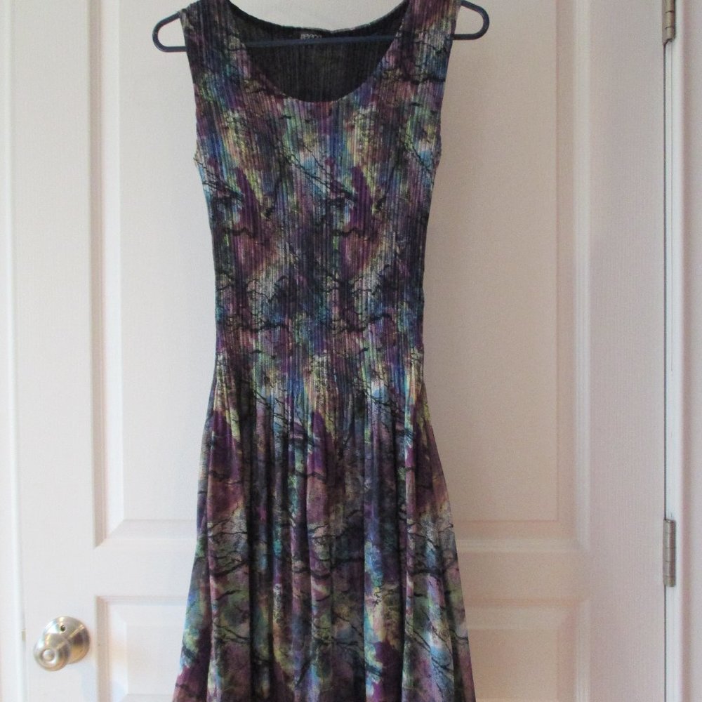 NWOT Beautiful Sleeveless Pleated Dress, Size Small